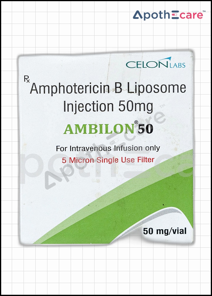 Ambilon 50 vial, an antibiotic treatment for bacterial infections.