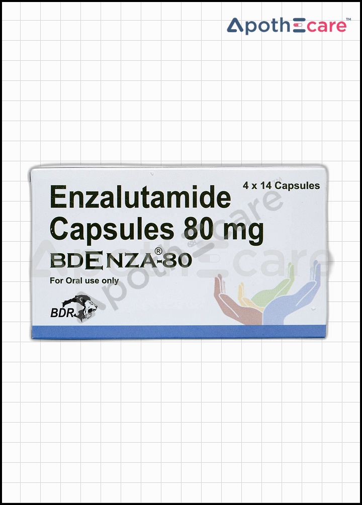 Bdenza 80mg pack of 14 capsules, used for cancer therapy.