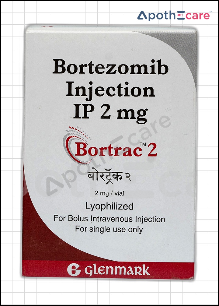Bortrac 2mg vial, used in the treatment of cancer.