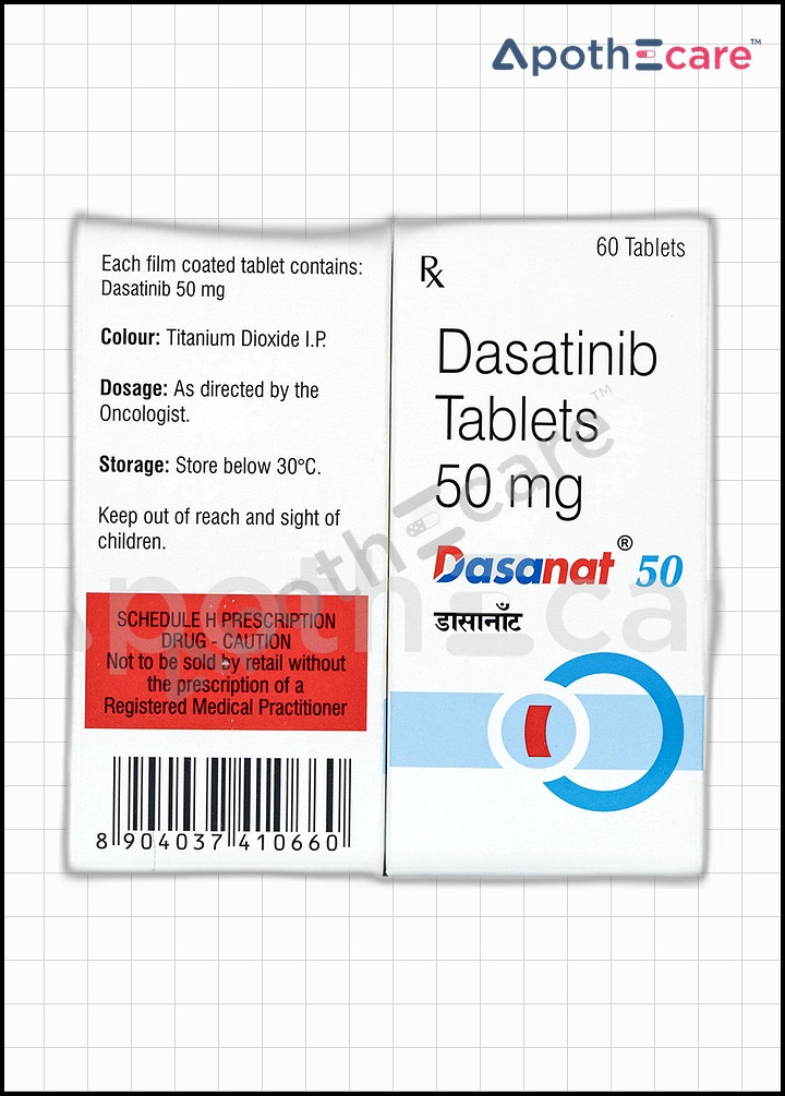 Dasanat 50mg Tablet, used in cancer therapy.
