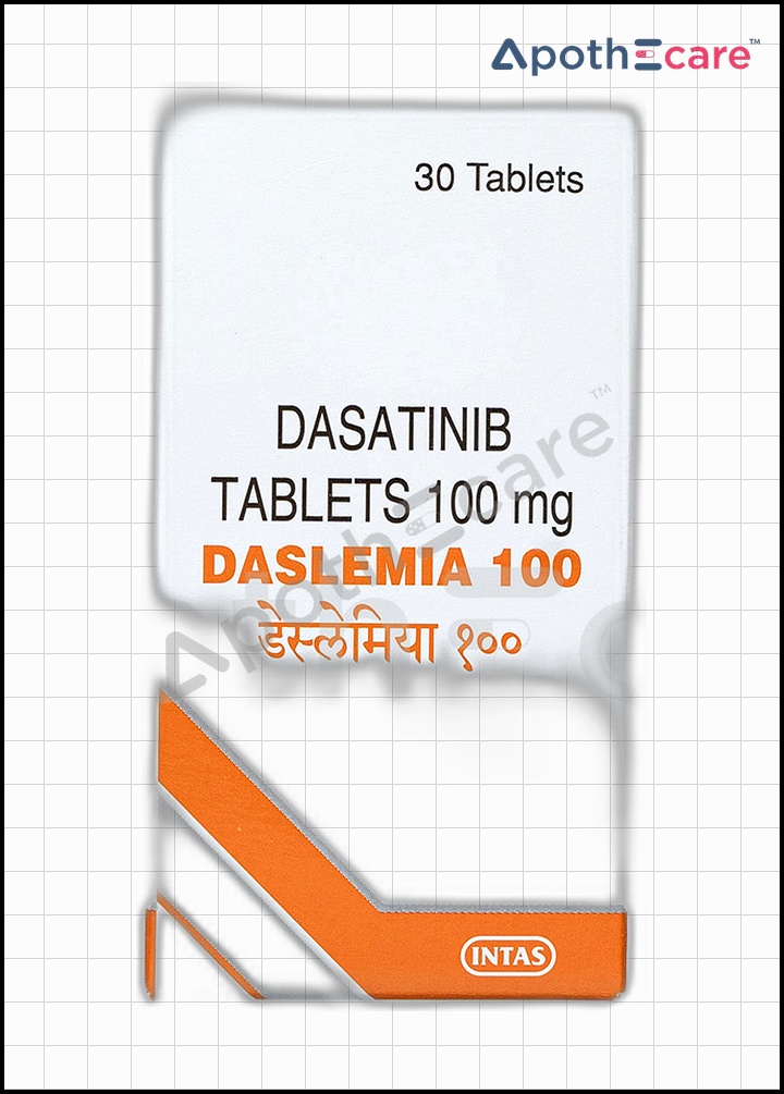 Daslemia 100mg pack of 30, used for cancer treatment.