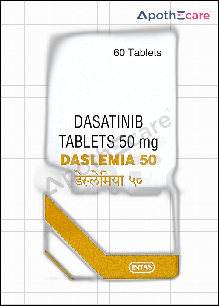 Daslemia 50mg pack of 60 Tablets, used for cancer treatment.