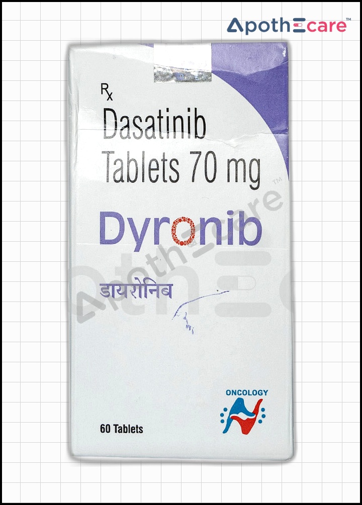 Dyronib 70mg Tablet, a medication for cancer treatment.