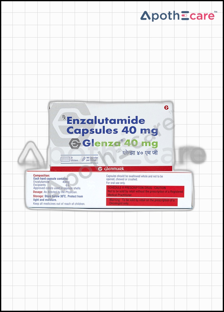 Glenza 40mg Tablet, a medication used in cancer treatment.