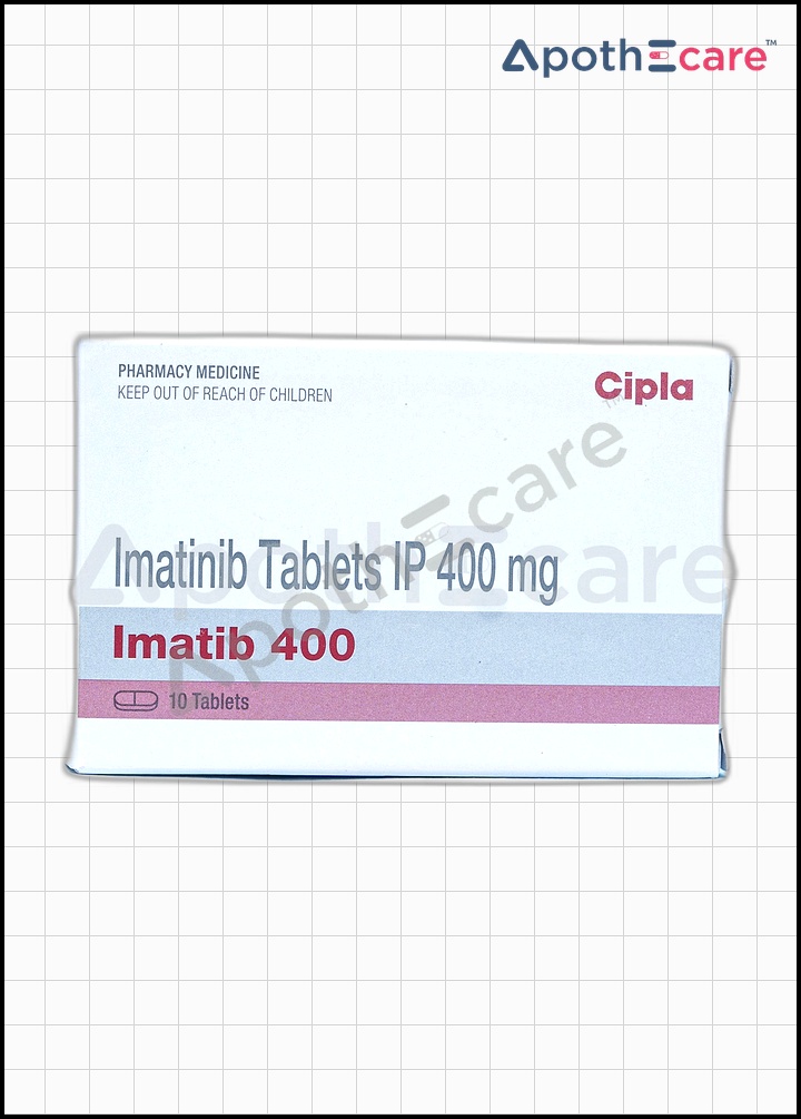 Imatib 400mg Tablet pack of 3, a medication for specific cancer therapies.
