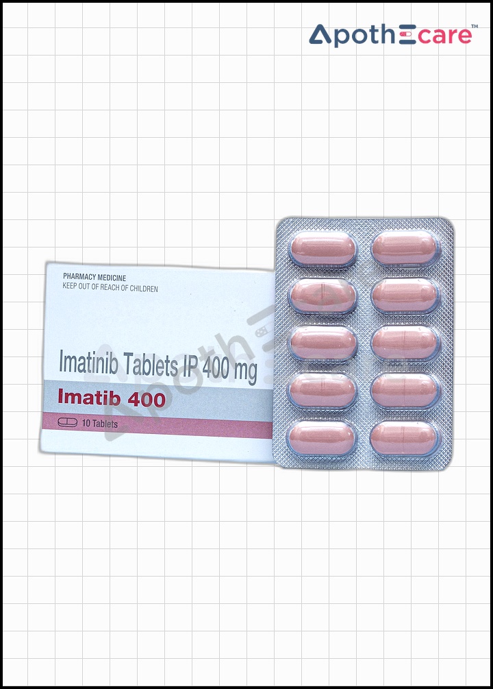 Imatib 400mg Tablet pack of 3, a medication for specific cancer therapies.