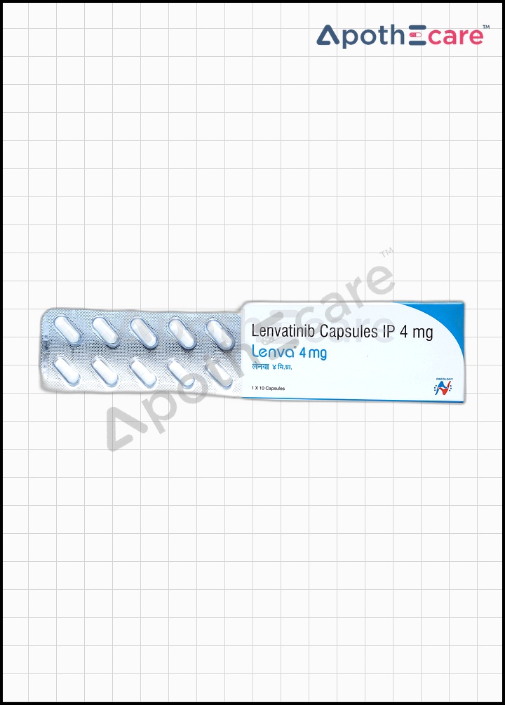 Lenva 4mg Capsule, a medication for cancer treatment.