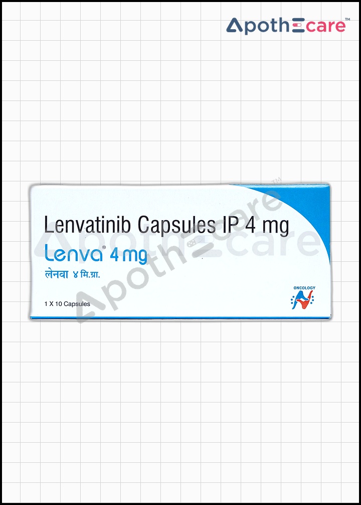 Lenva 4mg Capsule, a medication for cancer treatment.