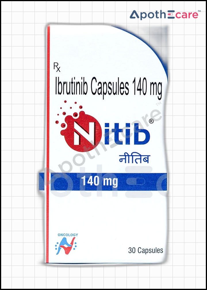 Nitib 140mg capsule, a medication for targeted cancer therapy.