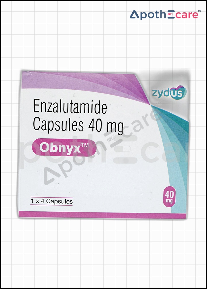 Obnyx 40mg Capsules contains Enzalutamide, used for prostate cancer treatment.