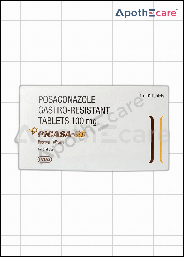 Picasa GR 100mg tablet, used for antifungal treatments.