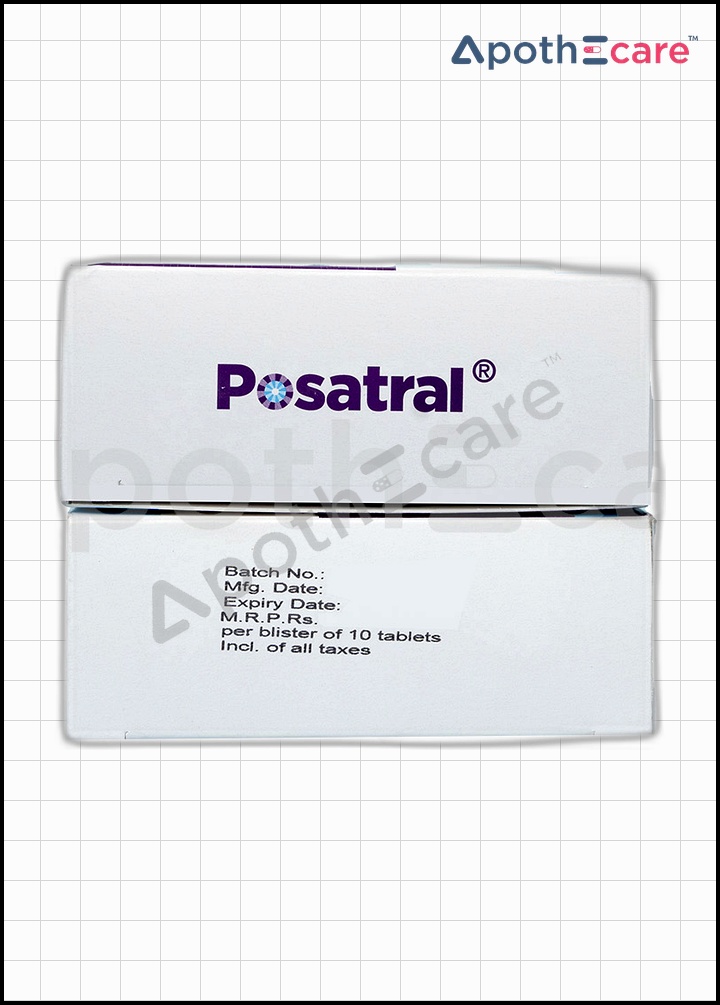 Posatral 100mg tablets, used to treat fungal infections.
