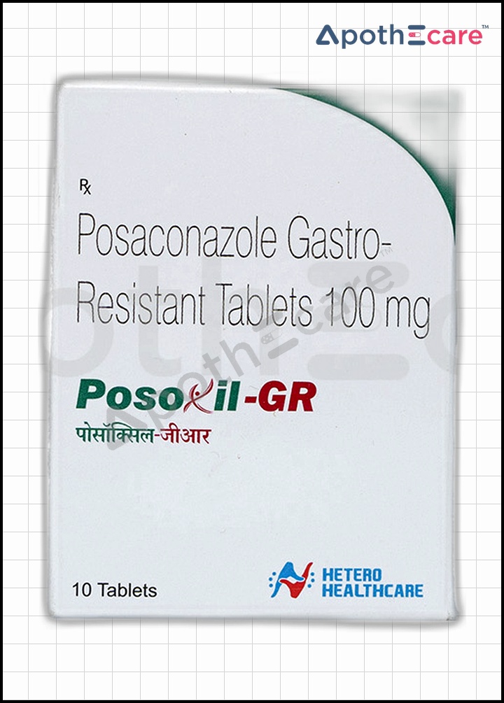Posoxil GR 100mg tablets, used for the treatment of fungal infections.