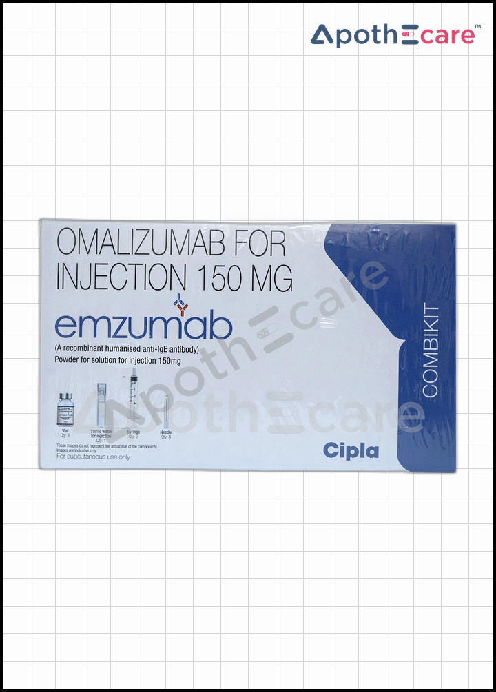 Emzumab 150mg Injection, a monoclonal antibody used in cancer treatment.