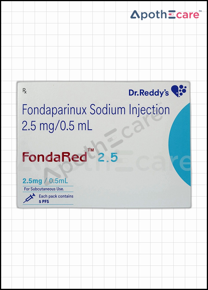 Fondared 2.5mg Injection, a medication for blood clot prevention and treatment.