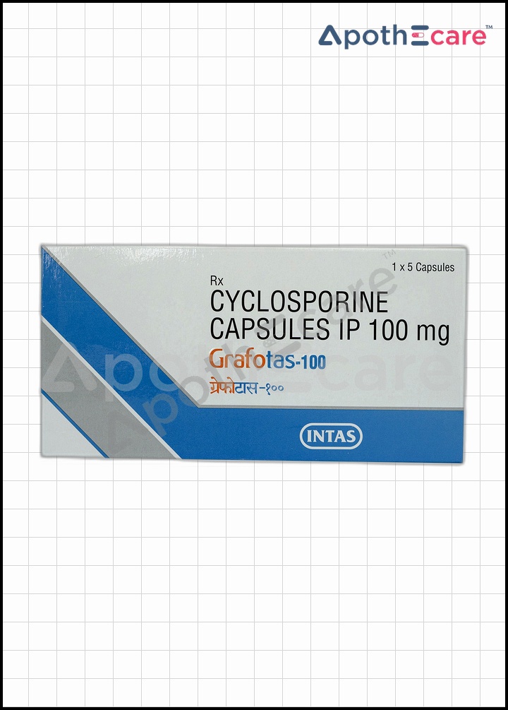 Grafotas 100mg capsule, a medication for transplant rejection prevention.
