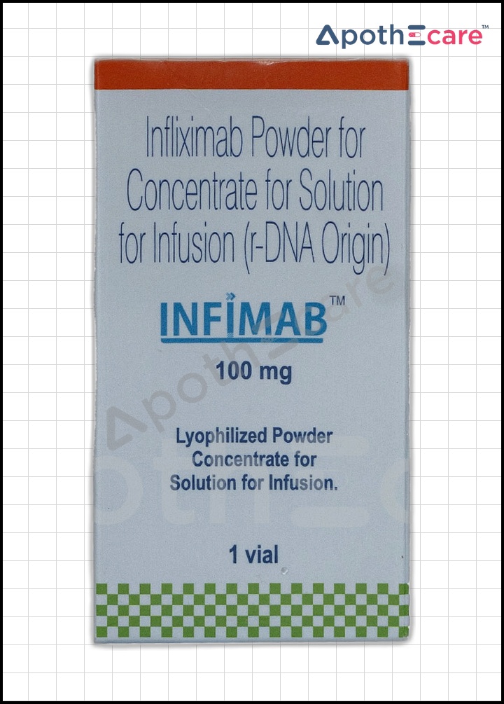 Infimab 100mg vial, used in the treatment of inflammatory conditions.