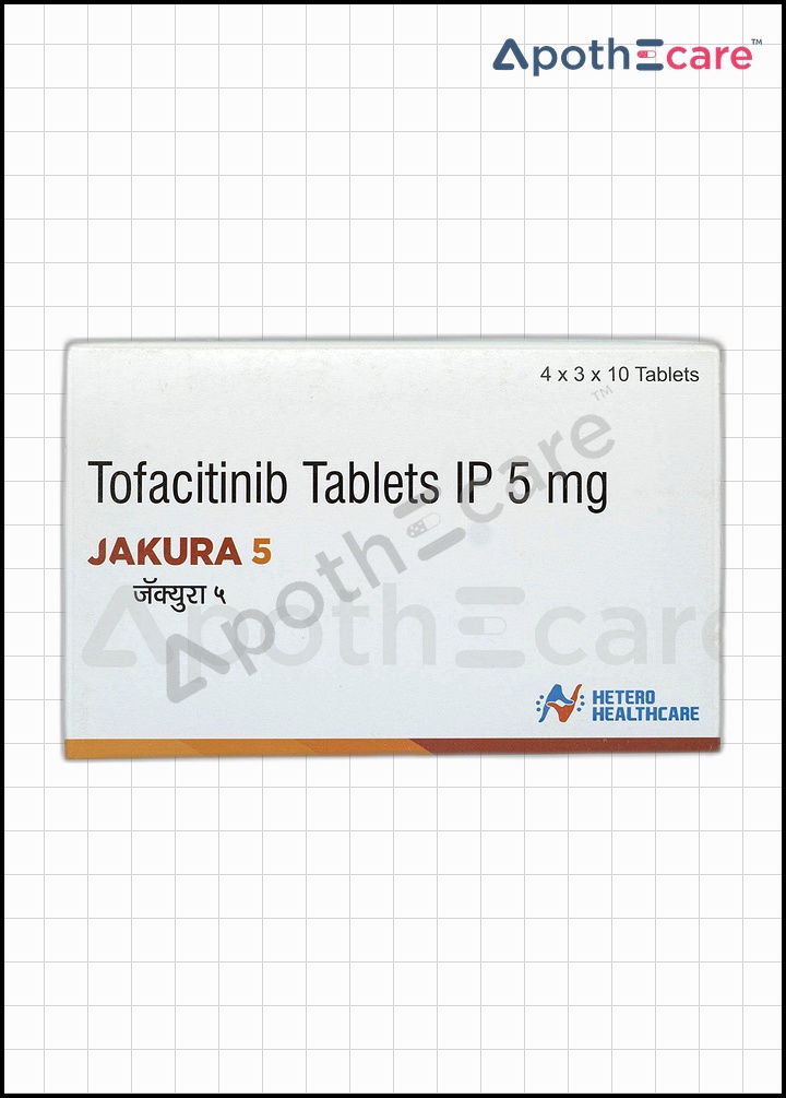 Jakura 5mg pack of 160, used for treating rheumatoid arthritis