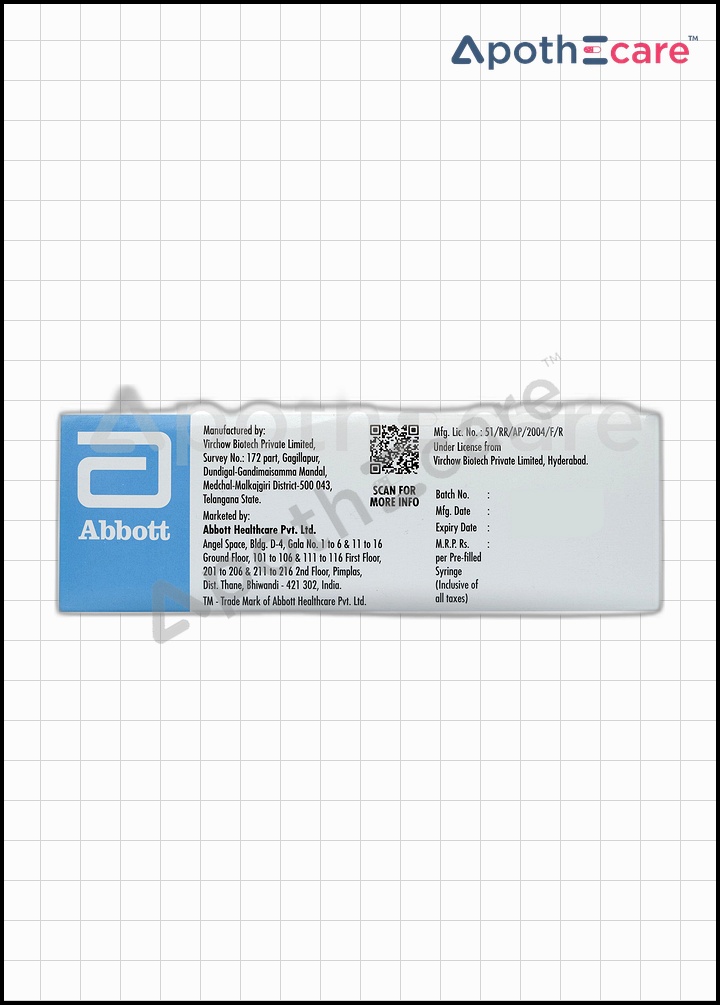 LMWX 60mg Injection, a medication for treating blood clotting issues.