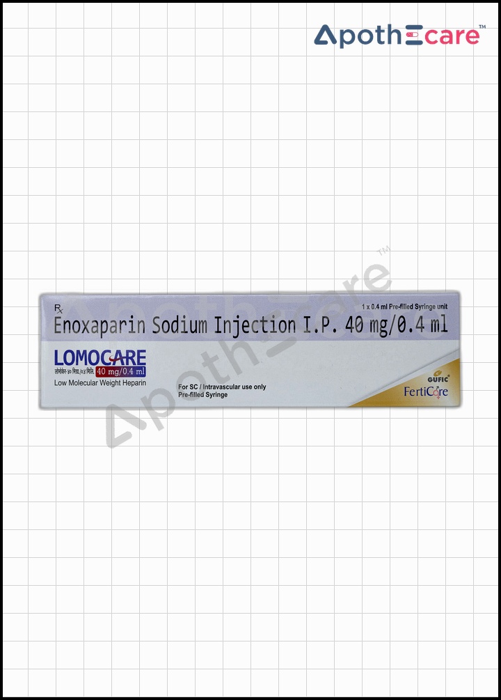 Lomocare PFS 40mg,  used to manage blood clot formation in the body