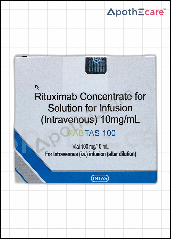 Mabtas 100mg injection 100ml, used for cancer treatment.