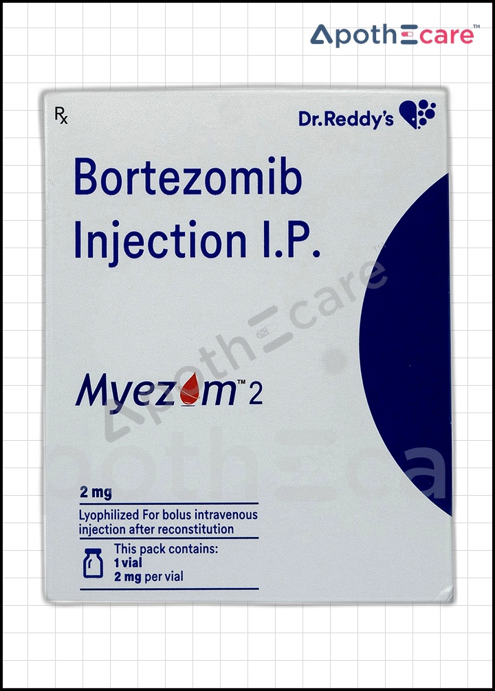 Myezom 2mg, a medication for treating cancer.