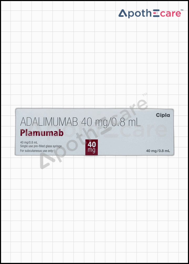 Plamumab 40mg Injection, used in the treatment of Arthritis.