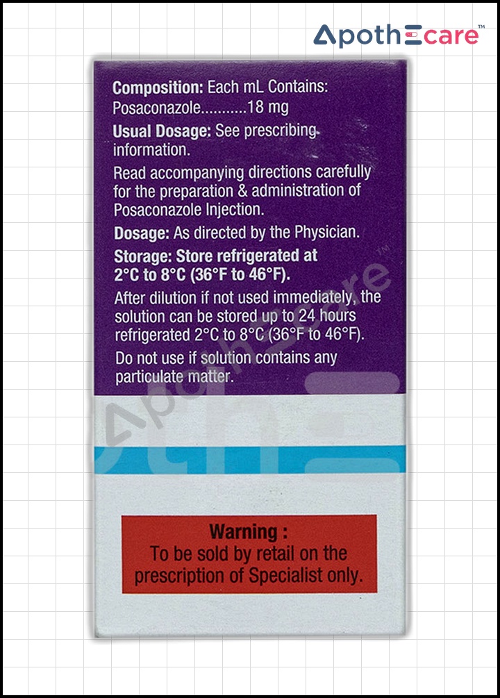 Posatral 300mg Injection, is an antifungal medication formulated as a gastro-resistant injection.