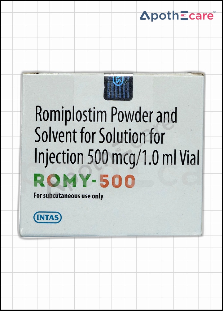 Romy 500mcg Injection, used primarily to treat thrombocytopenia.