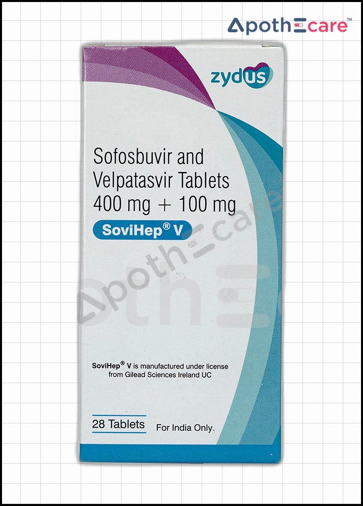 Sovihep V tablet auto, used for treating hepatitis C.