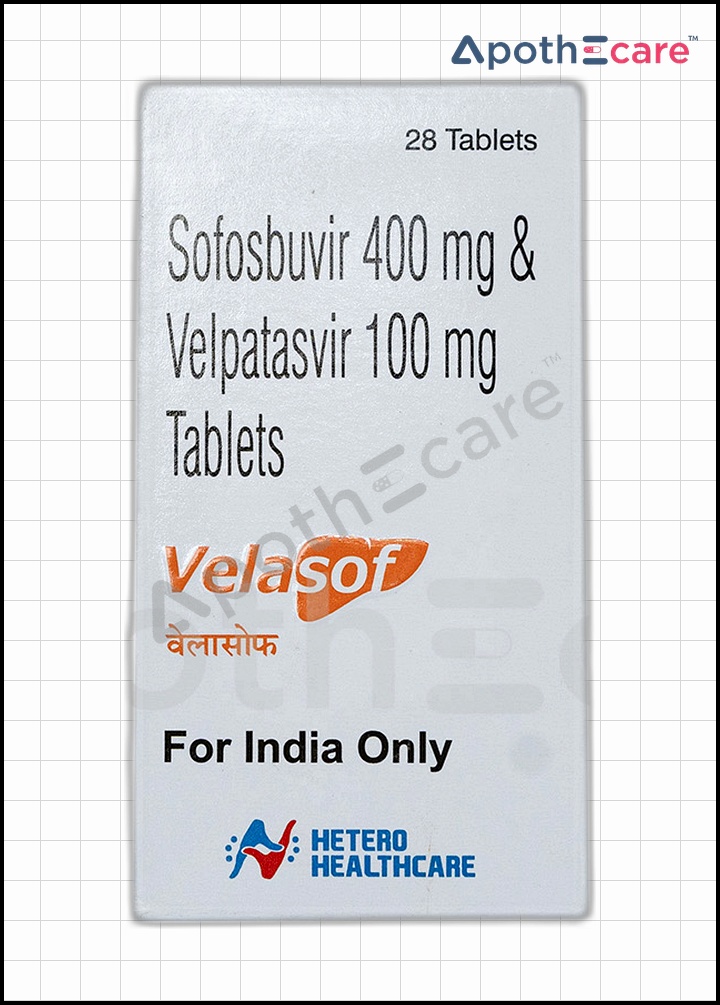 Velasof Tablet, used in the treatment of chronic hepatitis C infection.