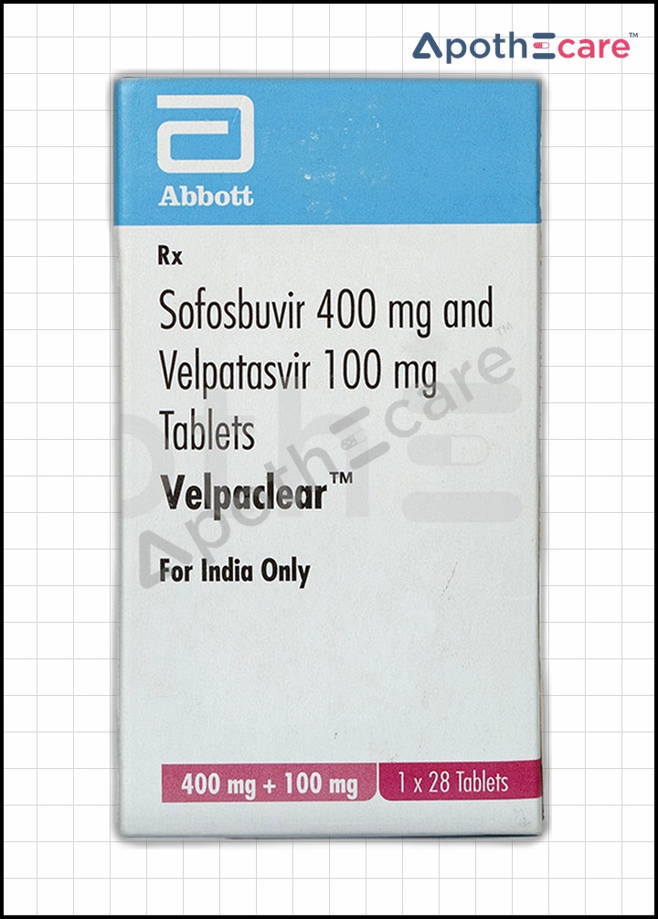 Velpaclear Tablet is a combination antiviral medication used in the treatment of chronic hepatitis C infection.