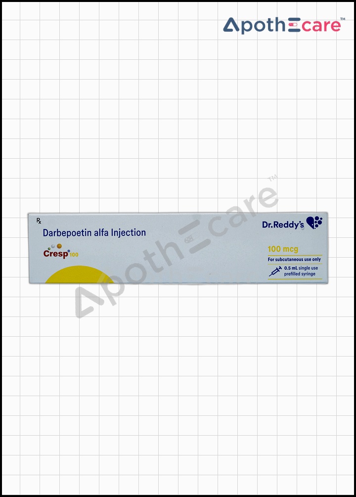 Cresp 100mcg Injection, frequently prescribed drug used to treat Anemia