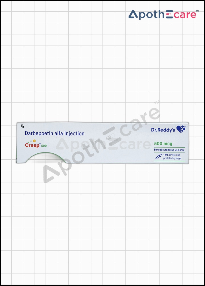 Cresp 500mcg Injection, frequently prescribed drug used to treat Anemia