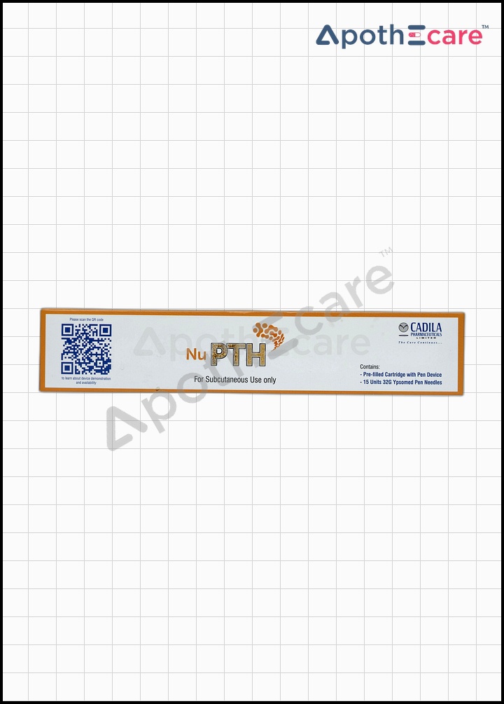 Nu PTH 750mcg Injection, is used to treat specific bone disorders.
