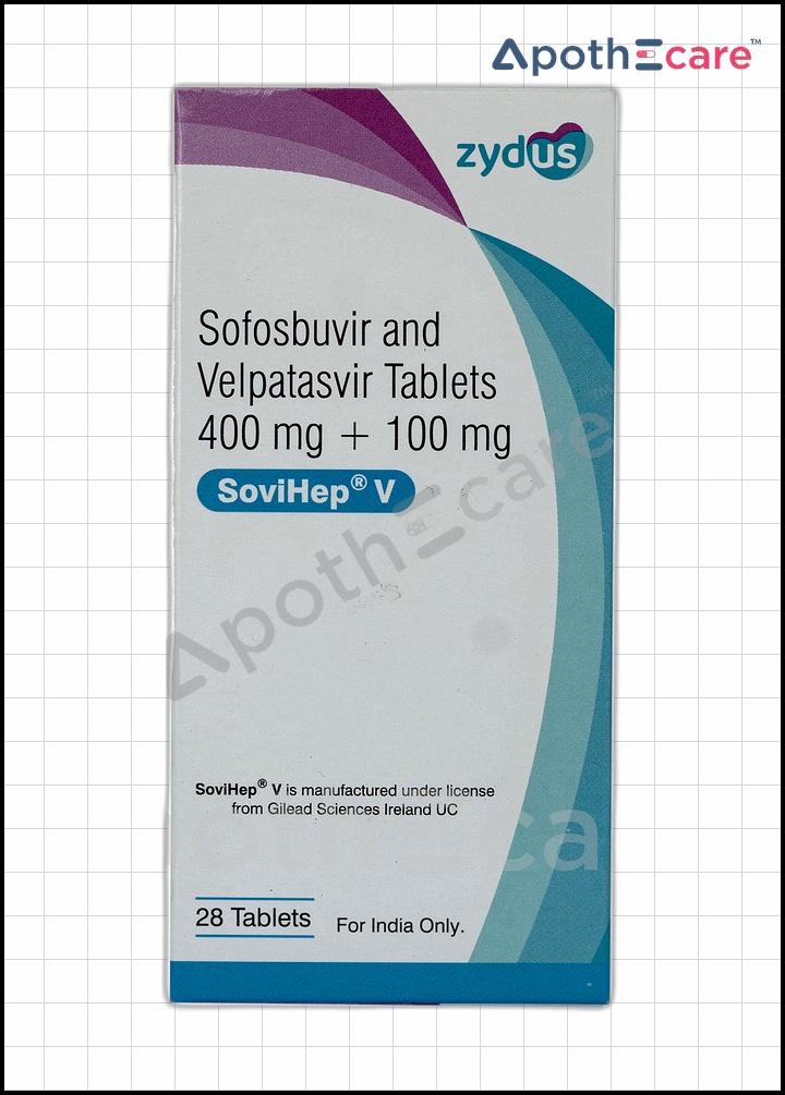 Sovihep V Tablet is a combination antiviral medication primarily used in the treatment of chronic hepatitis C infection.