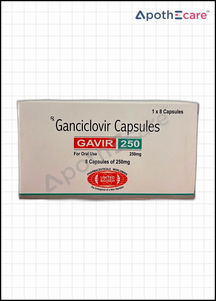 Gavir 250mg Capsule, is used to treat and prevent cytomegalovirus infections.