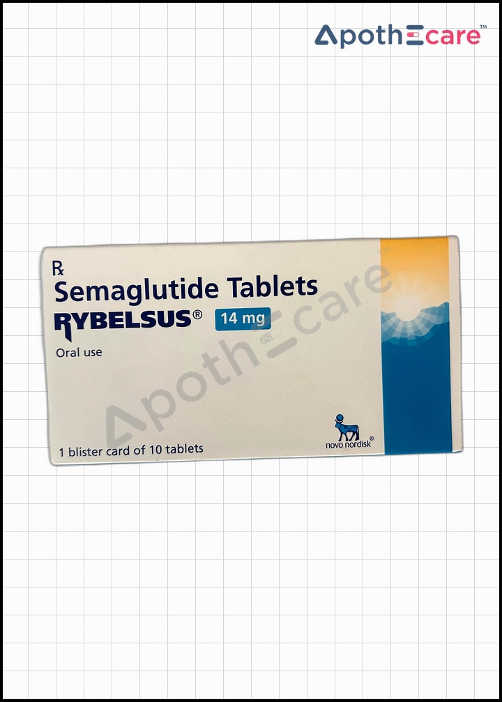 Rybelsus 14mg Tablet, used primarily to manage type 2 diabetes mellitus.