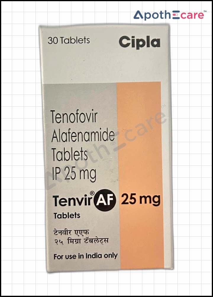 Tenvir AF 25mg Tablet, is used for the treatment of chronic hepatitis B and HIV infection.