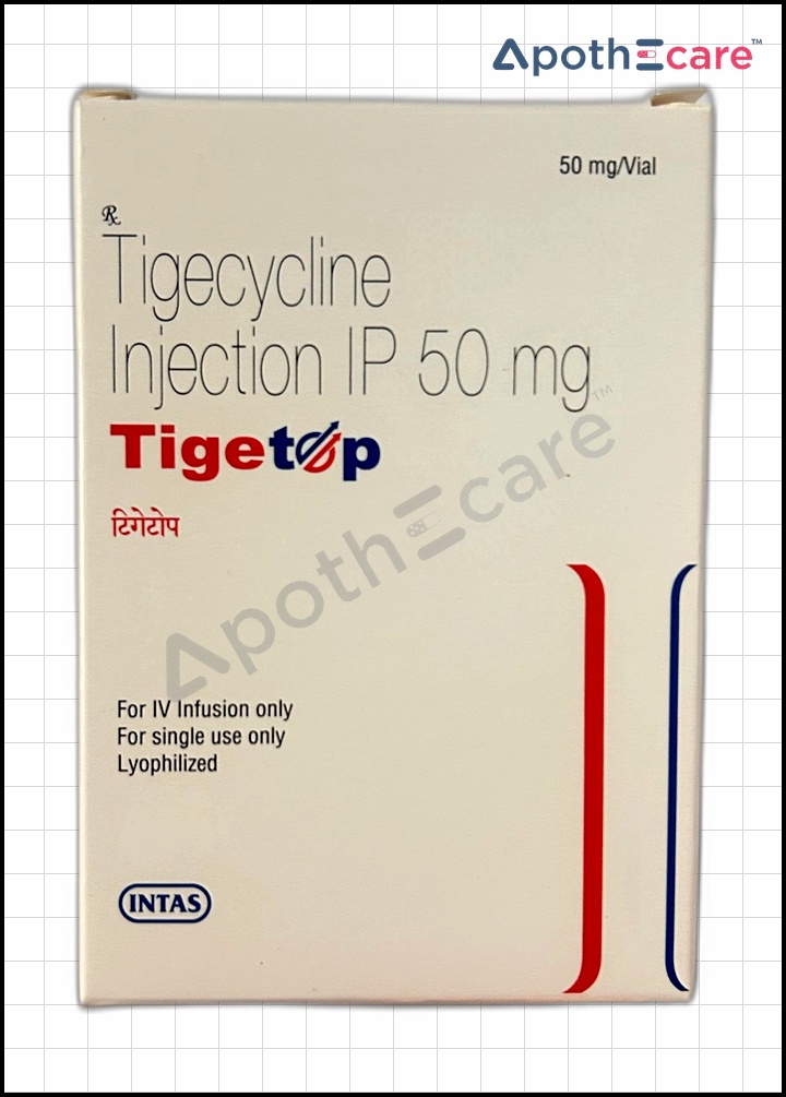 Tigetop 50mg Injection, is used to treat bacterial infection.