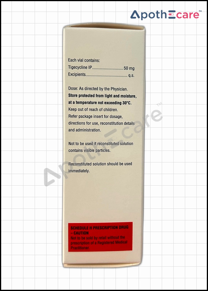 Tigetop 50mg Injection, is used to treat bacterial infection.