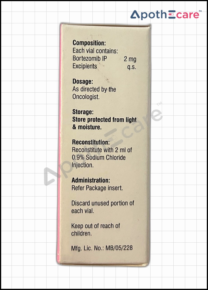 Bortesam 2mg Injection, is an anticancer drug used to treat certain hematologic malignancies.