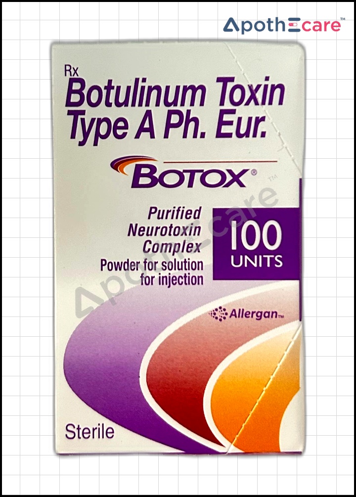 Botox 100 IU Injection, It is widely used for both medical and cosmetic purposes.