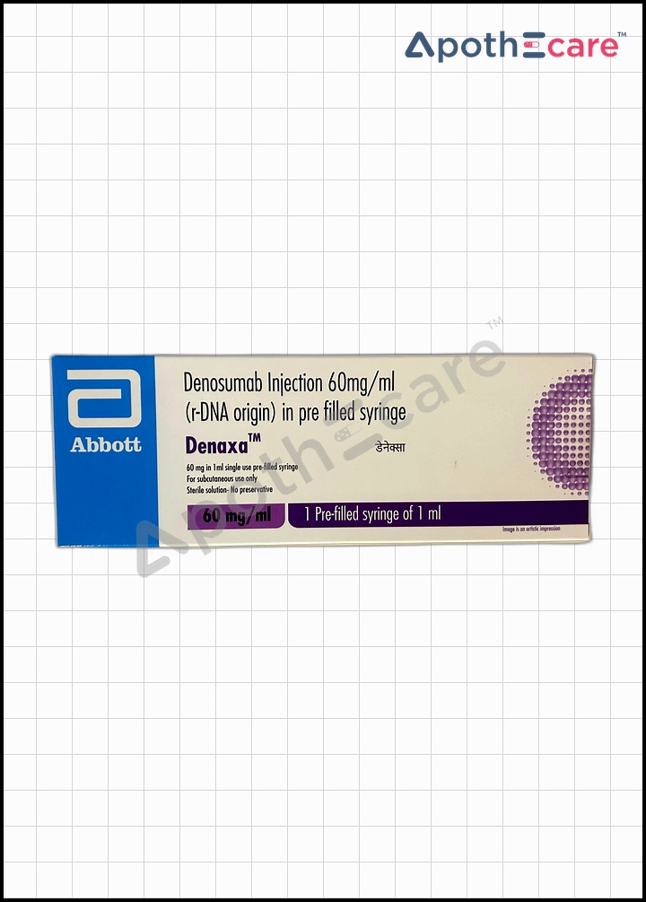 Denaxa 60mg Injection, a monoclonal antibody used primarily in the treatment of bone-related conditions.