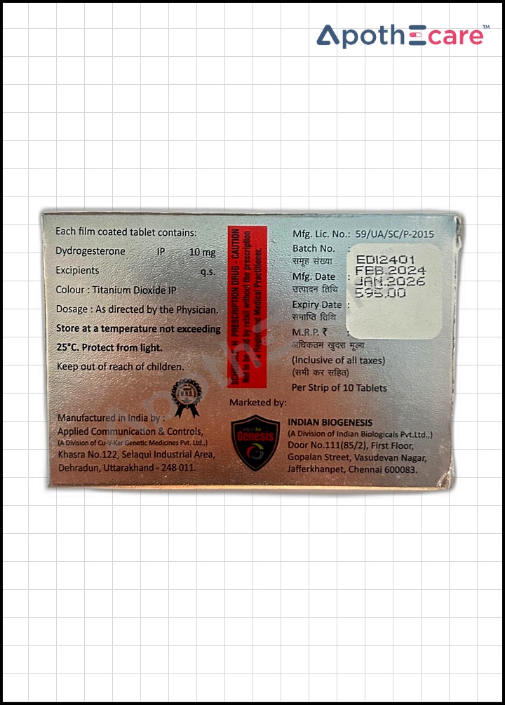 Endydro Tablet, used for the treatment of menstrual disorders.