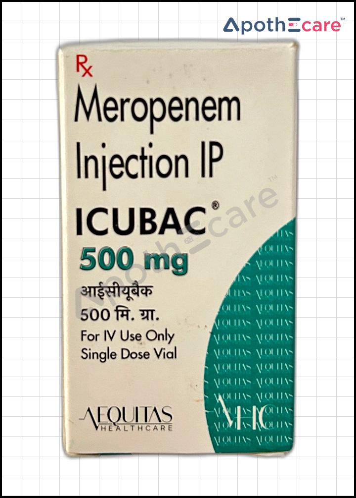 Icubac 500mg injection, it is primarily indicated for the treatment of a variety of bacterial infections.
