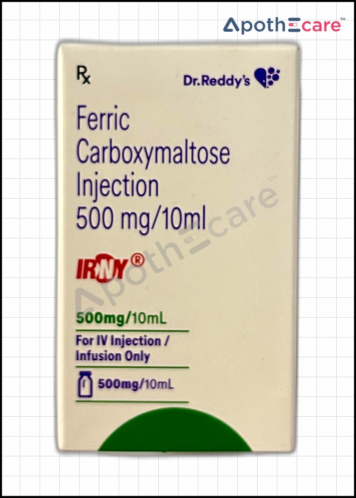 IRNY 500mg Injection, is used to treat iron-deficiency anemia