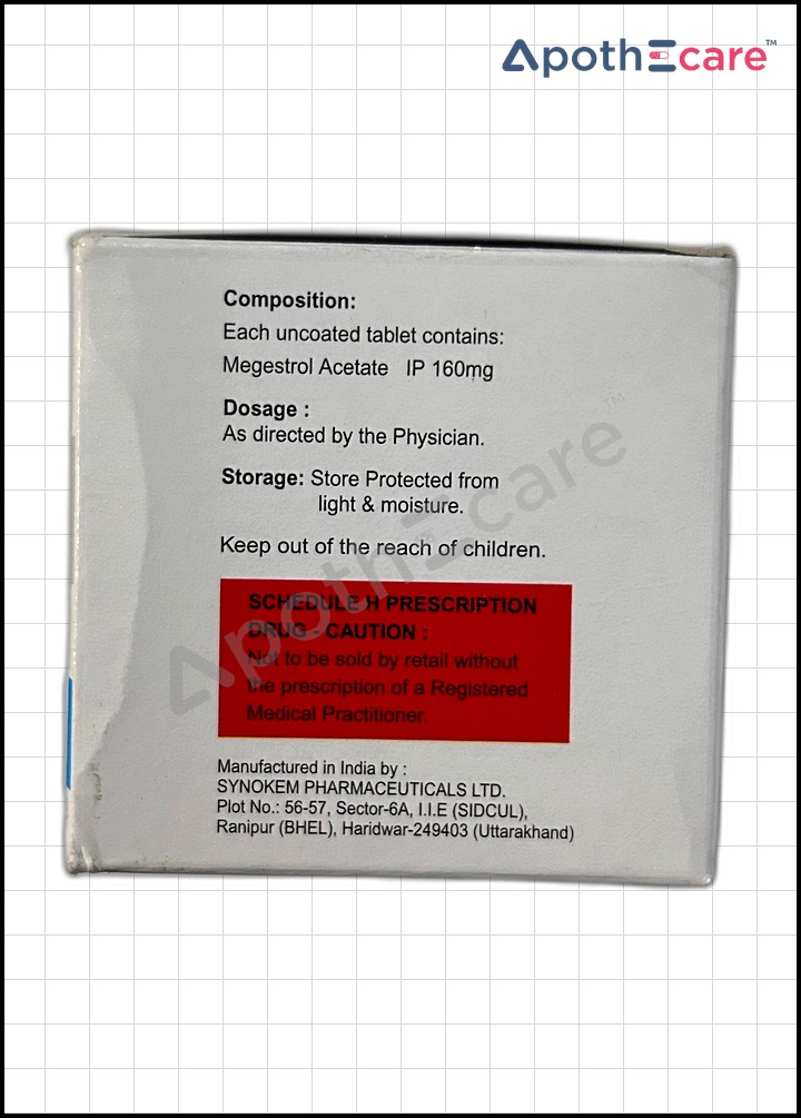 Megasty 160mg Tablet, It is frequently used to treat various cancers, particularly endometrial and breast cancer.