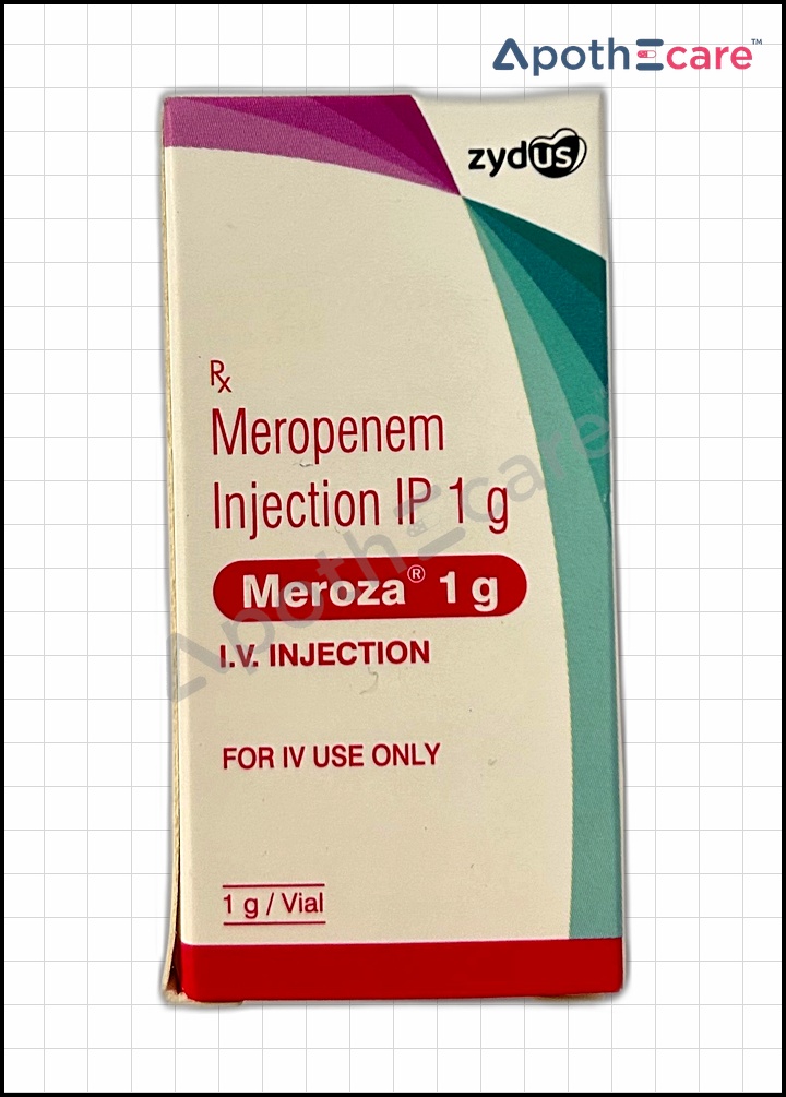 Meroza 1gm Injection, is a broad-spectrum antibiotic used to treat severe bacterial infections.