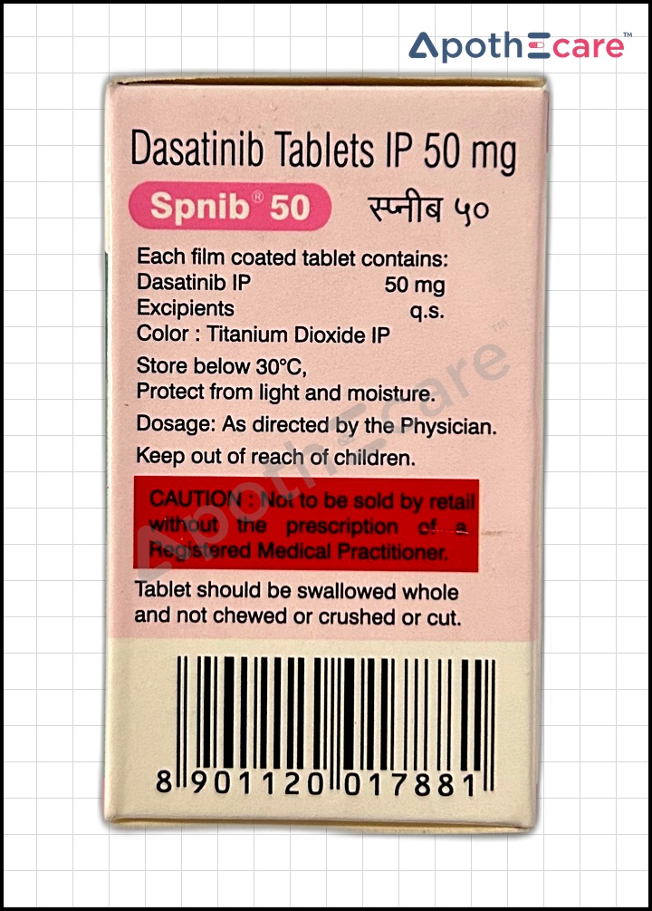 Spnib 50mg Tablet, It is mostly used to treat leukemias.
